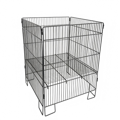 Supermarket hardware store drainage display products: folding promotion cage+multi-layer front desk promotion rack