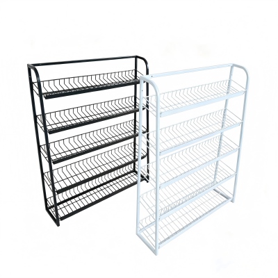 Supermarket hardware store drainage display products: folding promotion cage+multi-layer front desk promotion rack